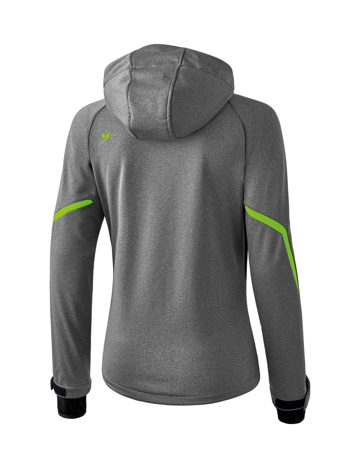 Erima Softshell Jacket Function - grey melange/green gecko