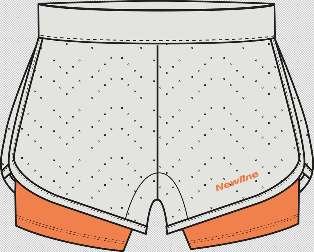 Hummel Black 2-Lay Shorts - nimbus cloud