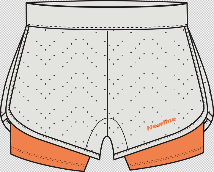 Hummel Black 2-Lay Shorts - nimbus cloud