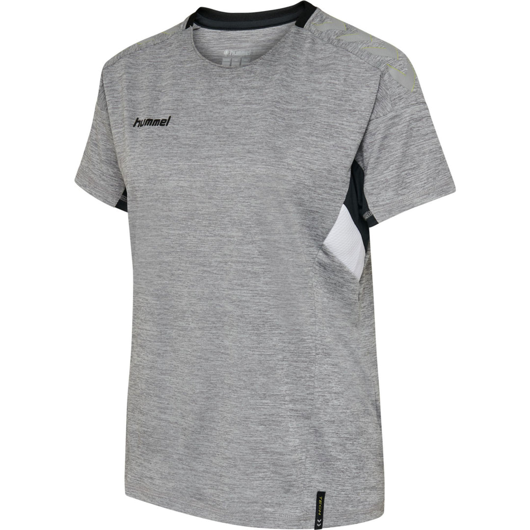 Hummel TECH MOVE JERSEY WOMAN S/S - grey melange