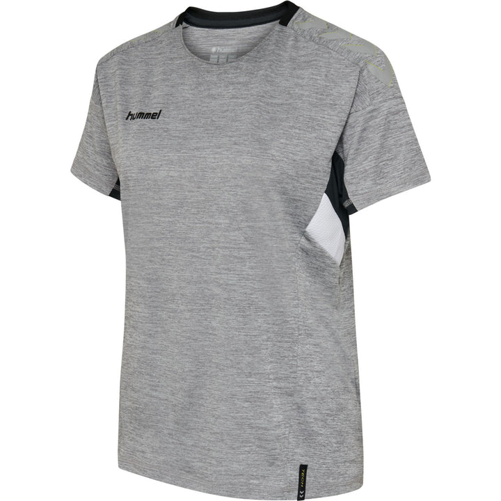 Hummel TECH MOVE JERSEY WOMAN S/S - grey melange