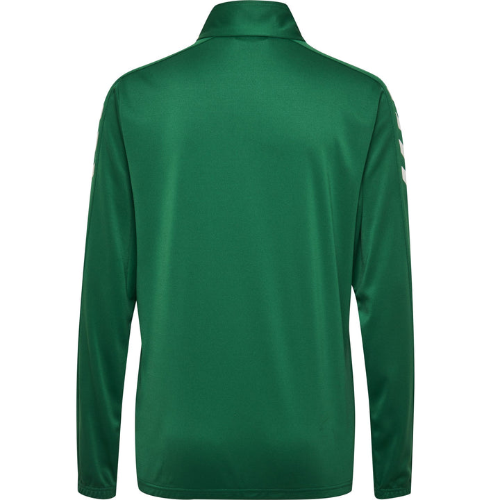 Hummel CORE POLY HALF ZIP SWEATSHIRT WOMAN - evergreen