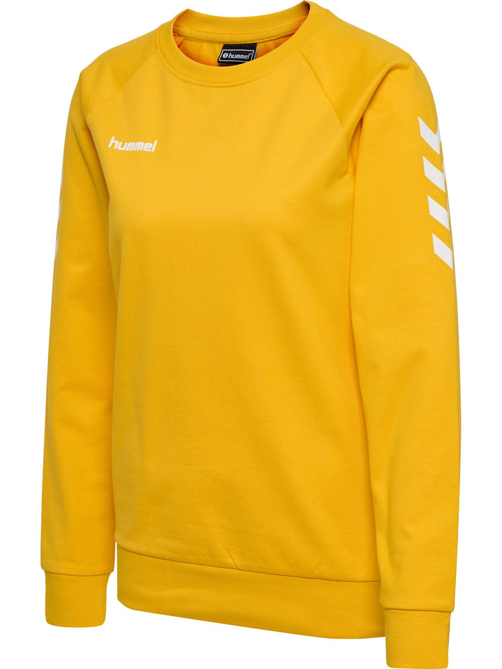Hummel HMLGO COTTON SWEATSHIRT WOMAN - sports yellow