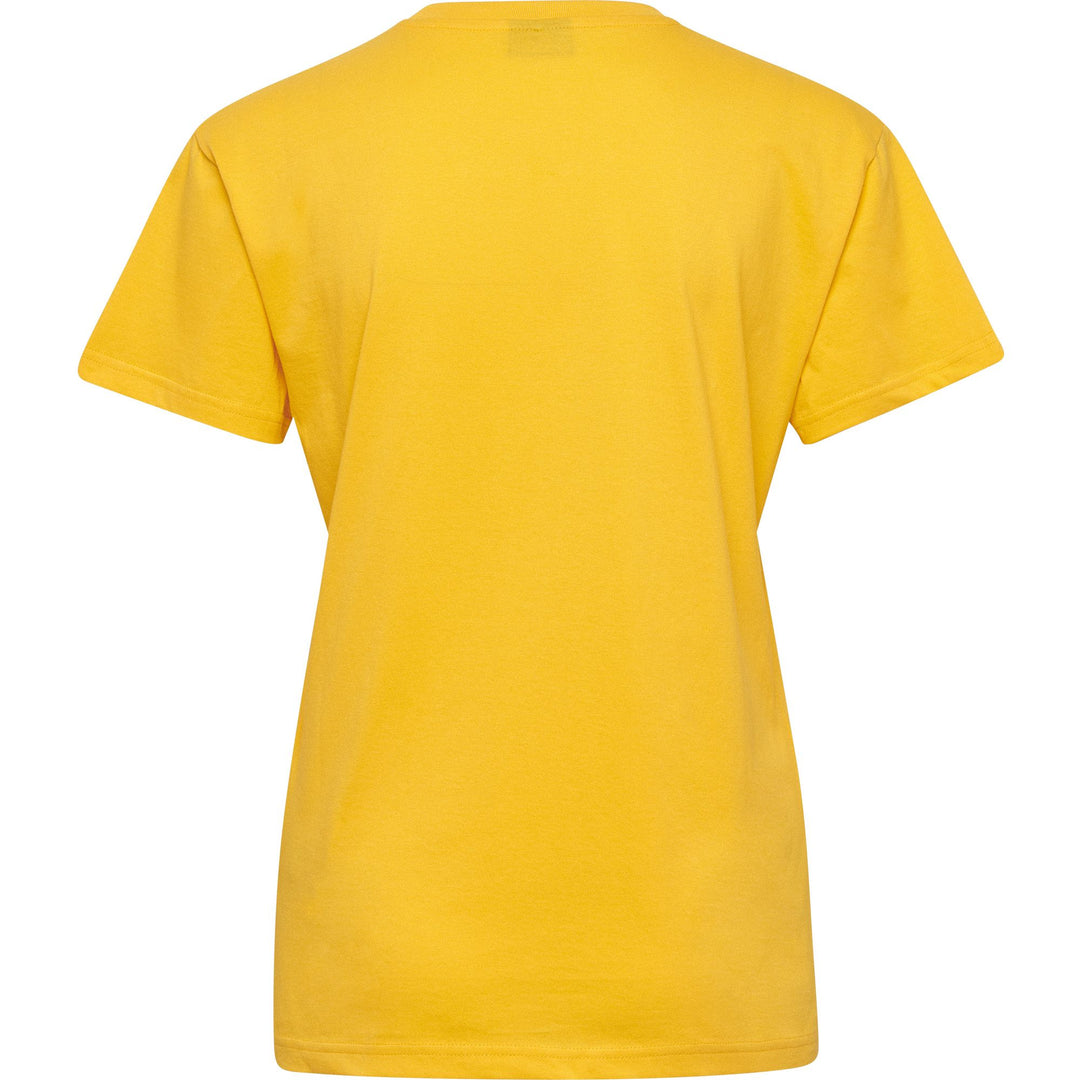 Hummel HMLGO COTTON LOGO T-SHIRT WOMAN S/S - sports yellow