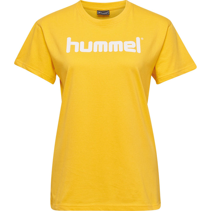 Hummel HMLGO COTTON LOGO T-SHIRT WOMAN S/S - sports yellow