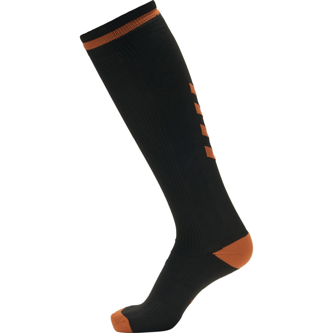 Hummel Elite Indoor Sock High - black/orange tiger