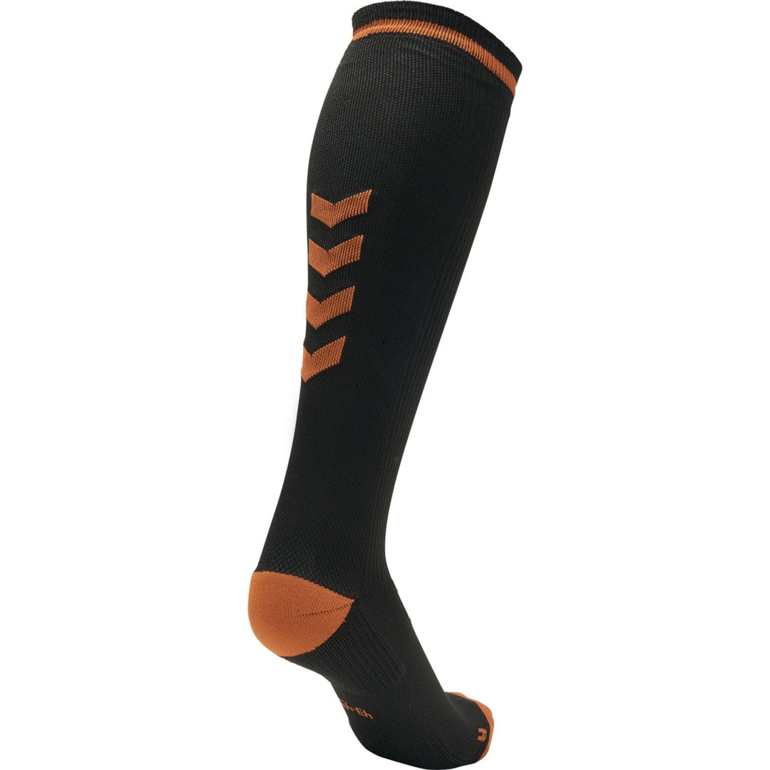 Hummel Elite Indoor Sock High - black/orange tiger