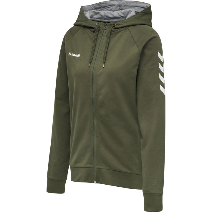 Hummel Hmlgo Cotton Zip Hoodie Woman - grape leaf