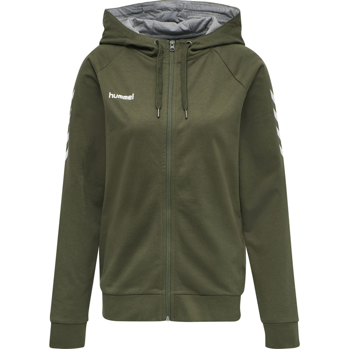 Hummel Hmlgo Cotton Zip Hoodie Woman - grape leaf