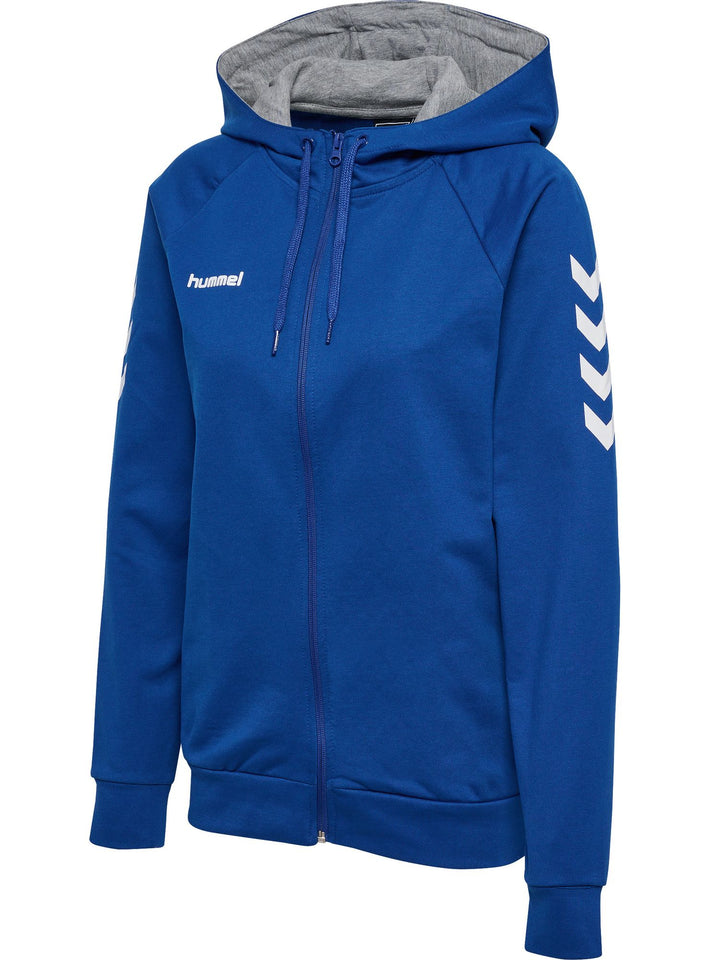 Hummel HMLGO COTTON ZIP HOODIE WOMAN - true blue