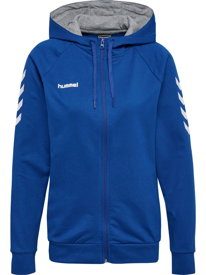 Hummel HMLGO COTTON ZIP HOODIE WOMAN - true blue