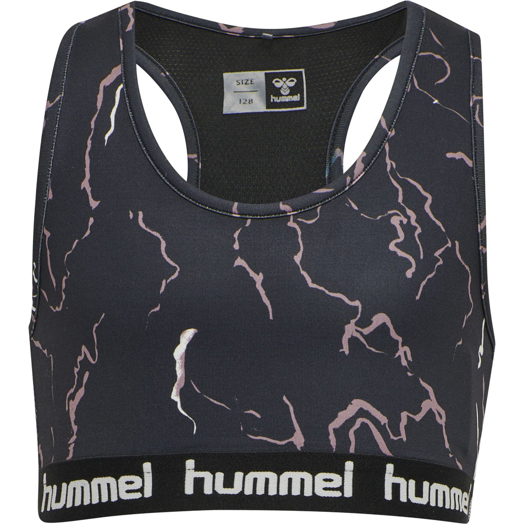 Hummel hmlMIMMI SPORTS TOP - CAVIAR/TWILIGHT MAUVE