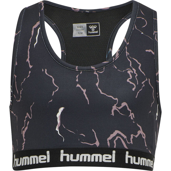 Hummel hmlMIMMI SPORTS TOP - CAVIAR/TWILIGHT MAUVE
