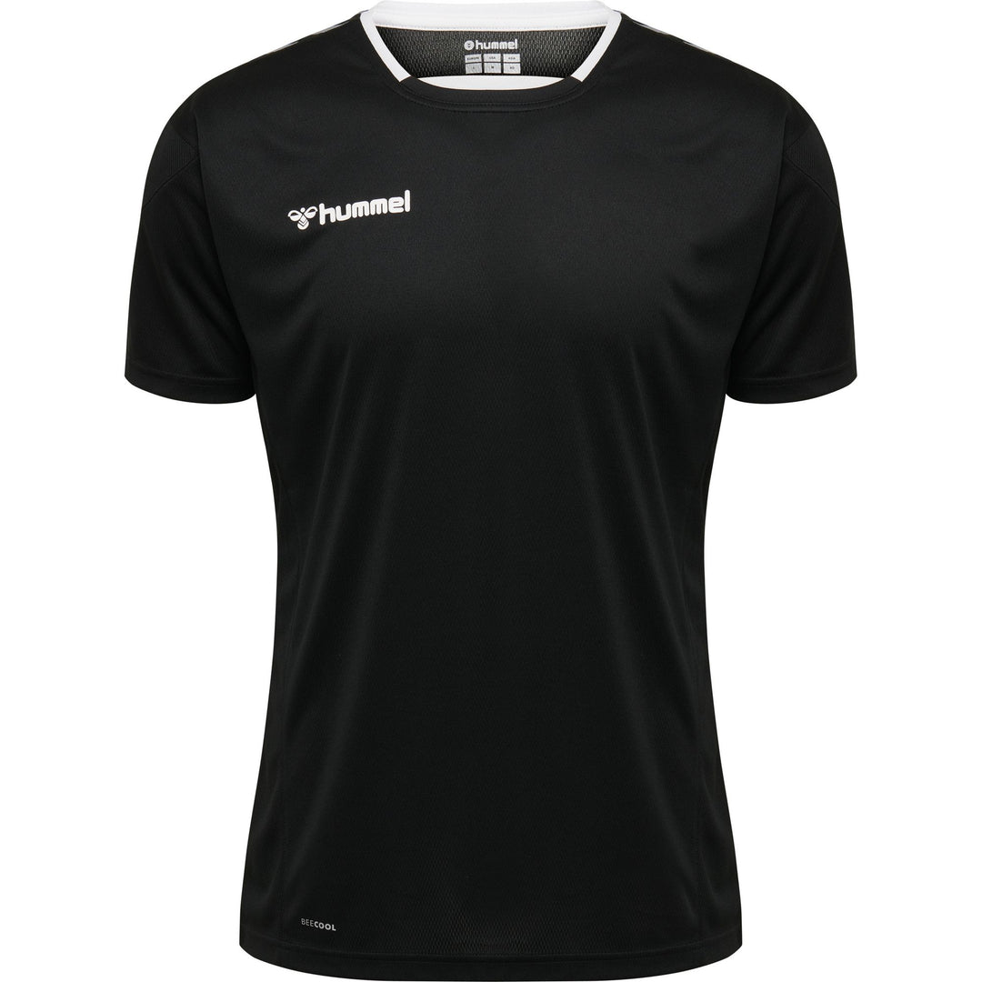 Hummel Hmlauthentic Kids Poly Jersey S/S - black/white