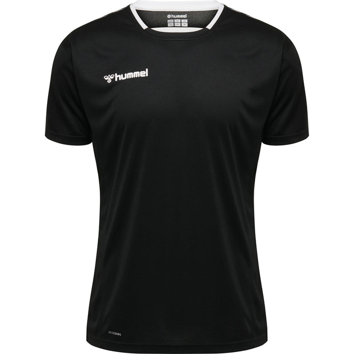 Hummel Hmlauthentic Kids Poly Jersey S/S - black/white