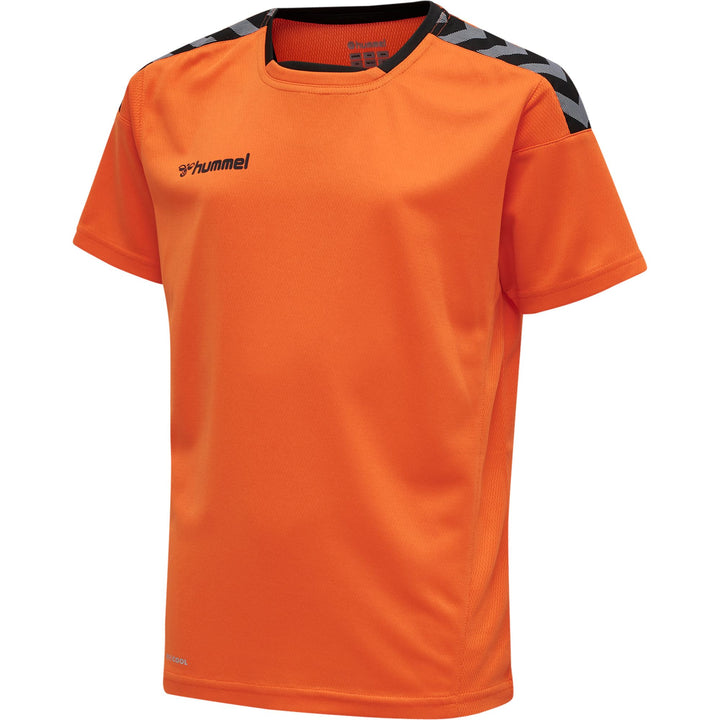 Hummel Hmlauthentic Kids Poly Jersey S/S - tangerine