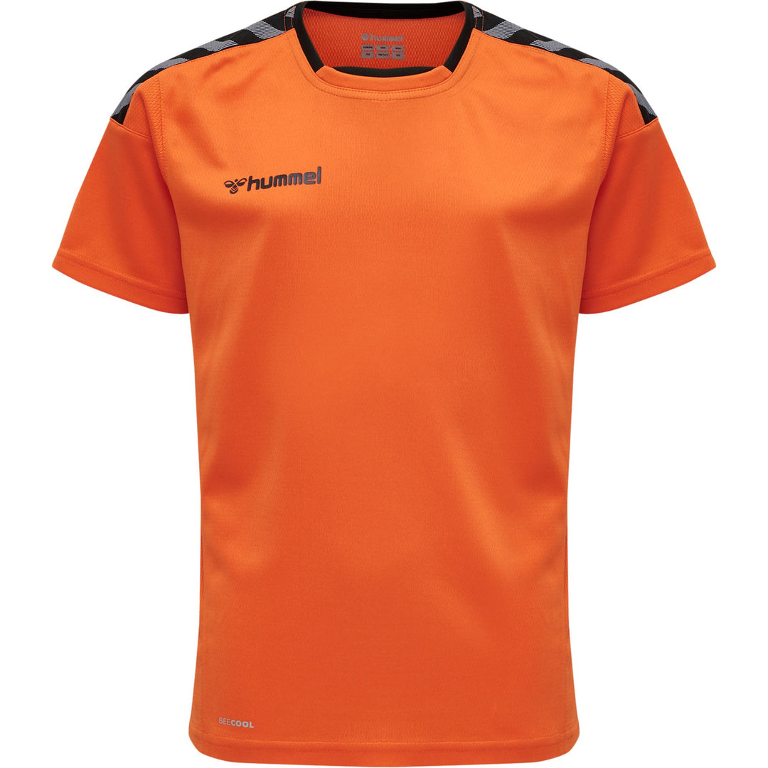 Hummel Hmlauthentic Kids Poly Jersey S/S - tangerine