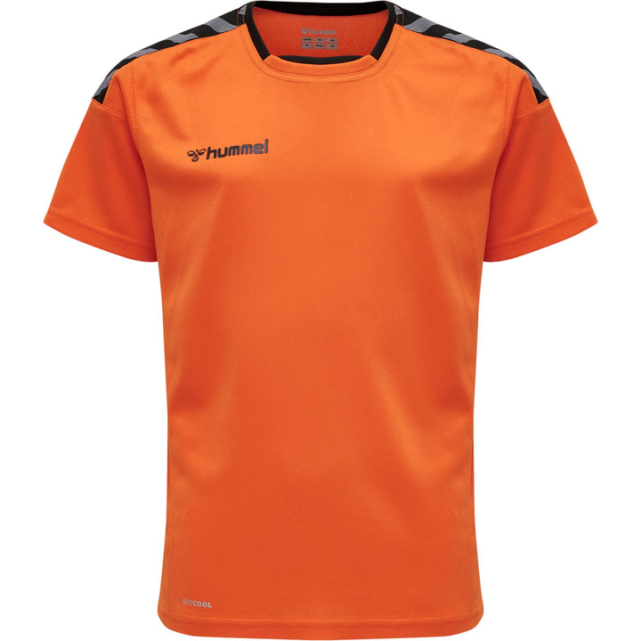 Hummel Hmlauthentic Kids Poly Jersey S/S - tangerine