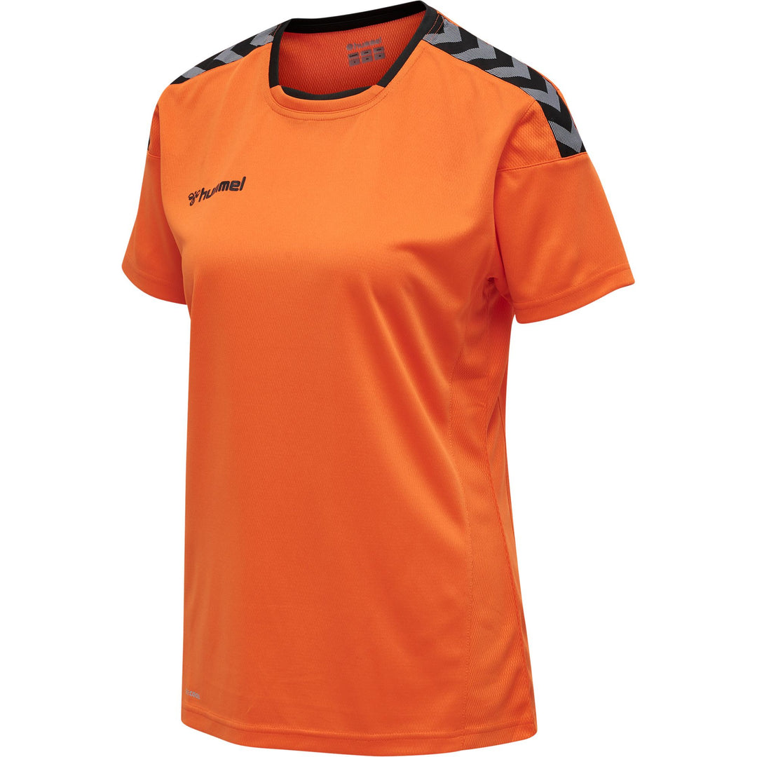 Hummel Hmlauthentic Poly Jersey Woman S/S - tangerine