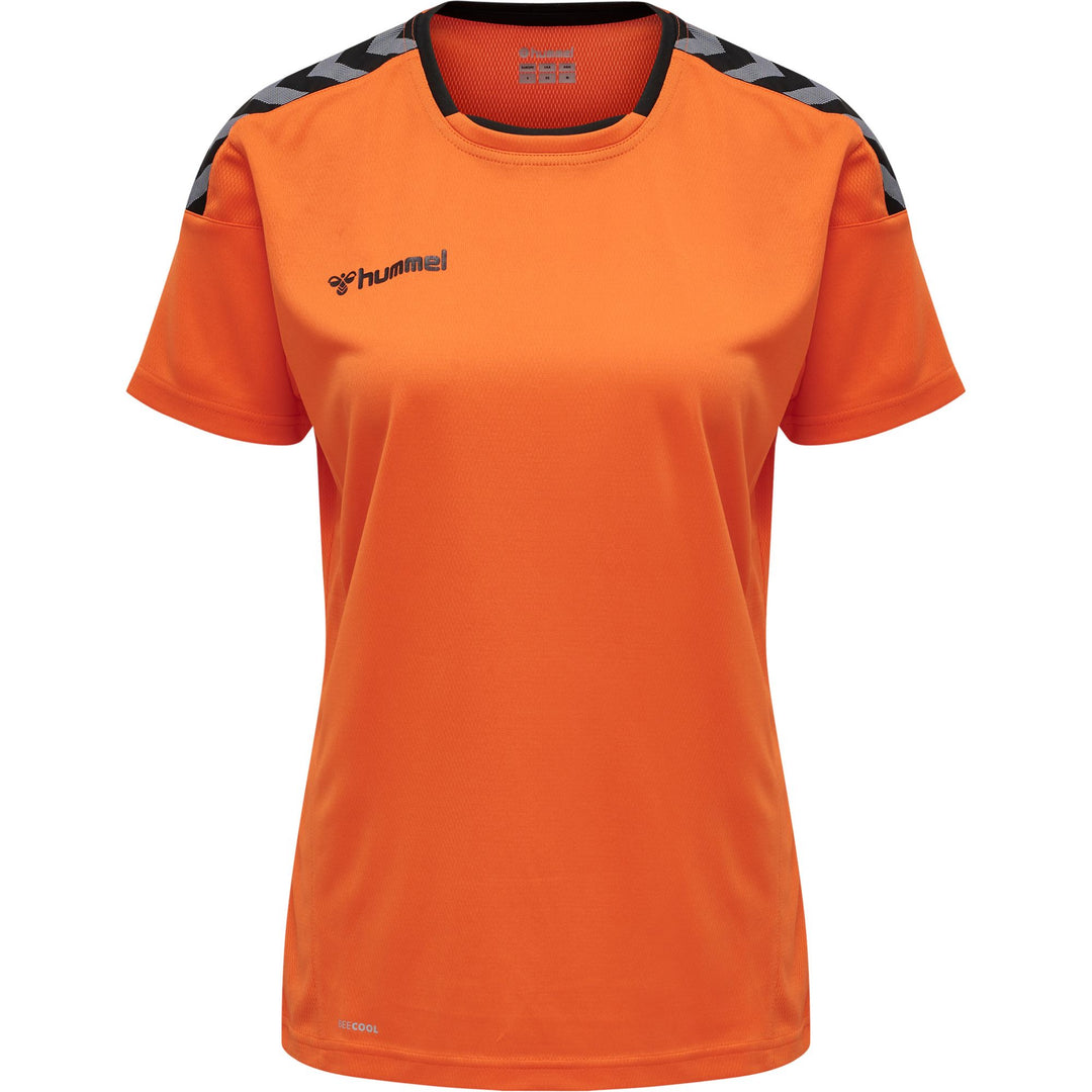 Hummel Hmlauthentic Poly Jersey Woman S/S - tangerine