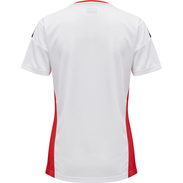 Hummel Hmlauthentic Poly Jersey Woman S/S - white/true red