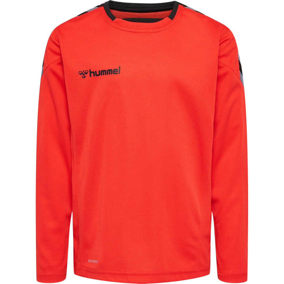Hummel Hmlauthentic Kids Poly Jersey L/S - fire red