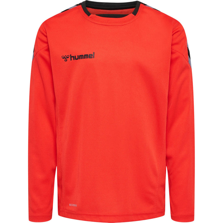 Hummel Hmlauthentic Kids Poly Jersey L/S - fire red