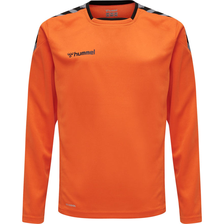 Hummel Hmlauthentic Kids Poly Jersey L/S - tangerine