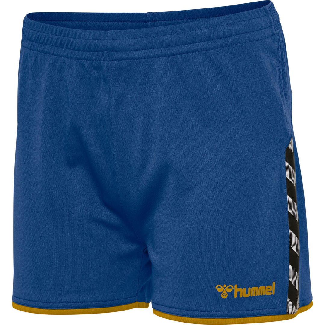 Hummel Hmlauthentic Poly Shorts Woman - true blue/sports yellow