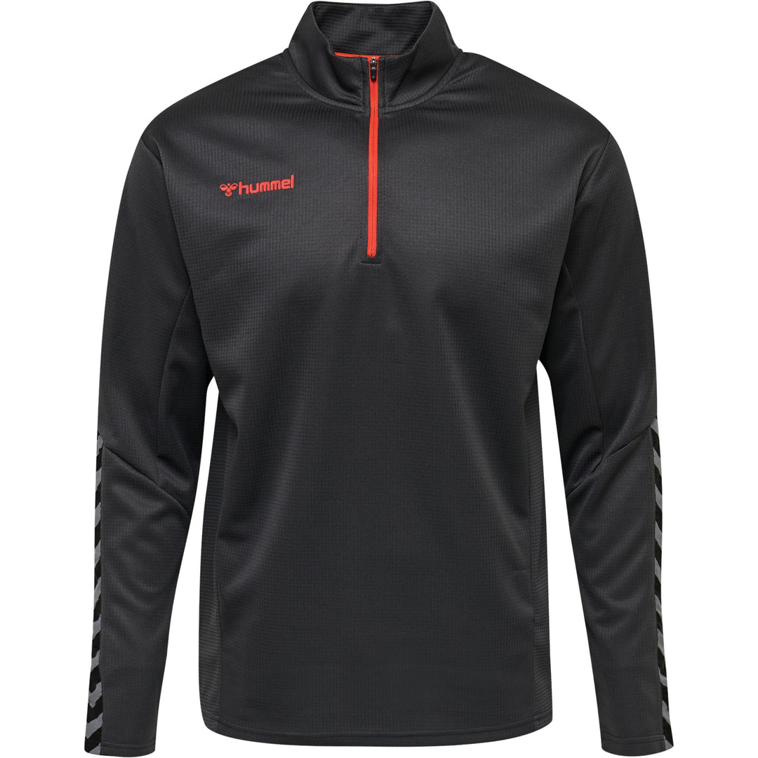 Hummel Hmlauthentic Half Zip Sweatshirt - asphalt