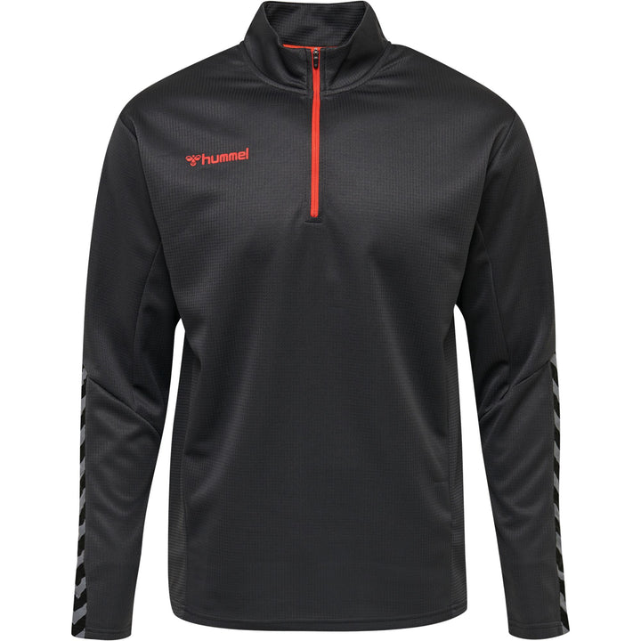 Hummel Hmlauthentic Half Zip Sweatshirt - asphalt
