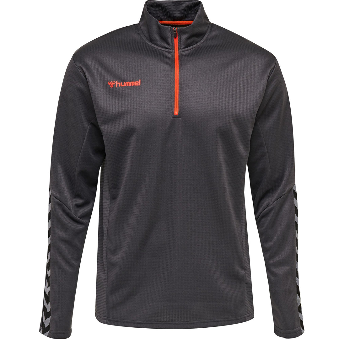 Hummel Hmlauthentic Kids Half Zip Sweatshi - asphalt