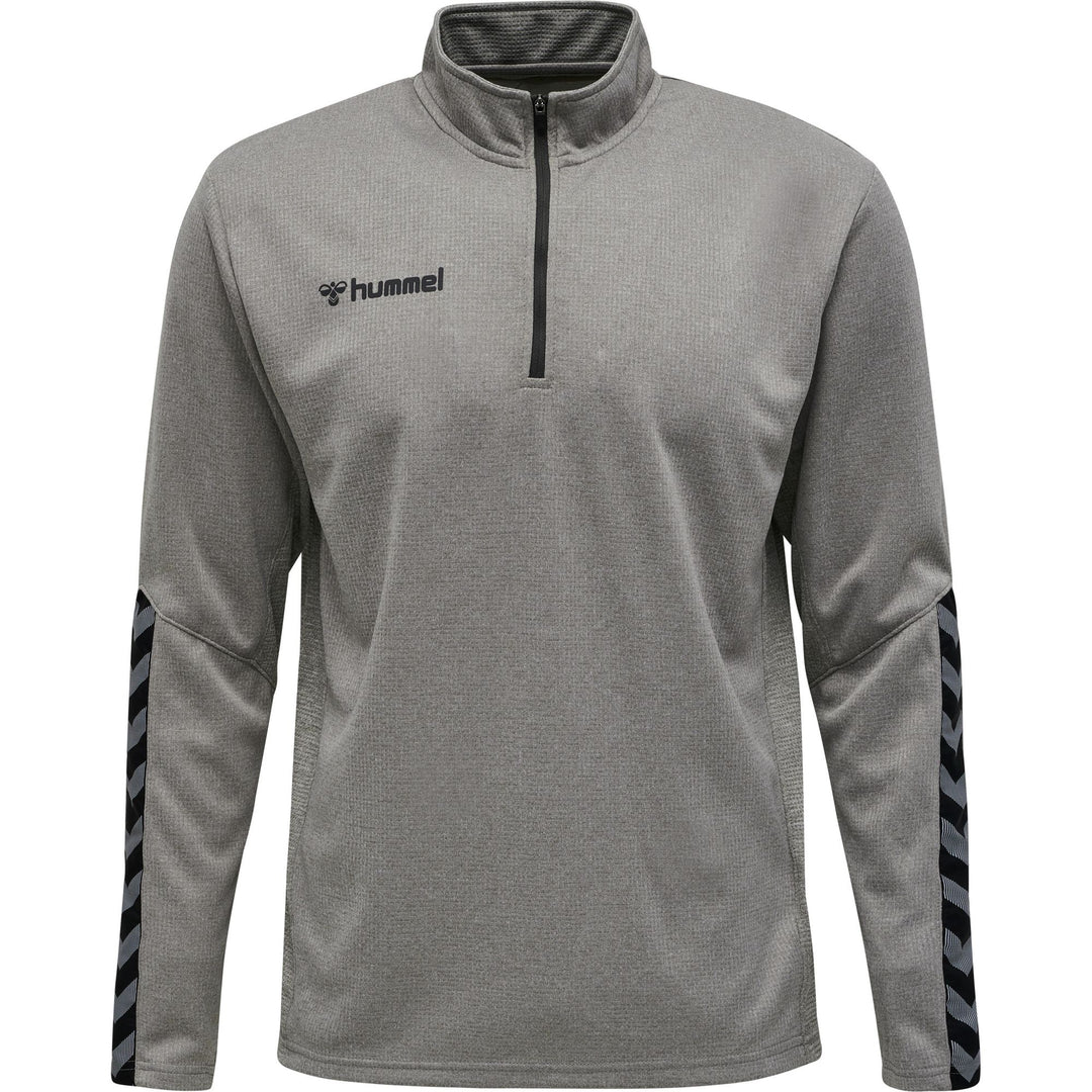 Hummel Hmlauthentic Kids Half Zip Sweatshi - grey melange