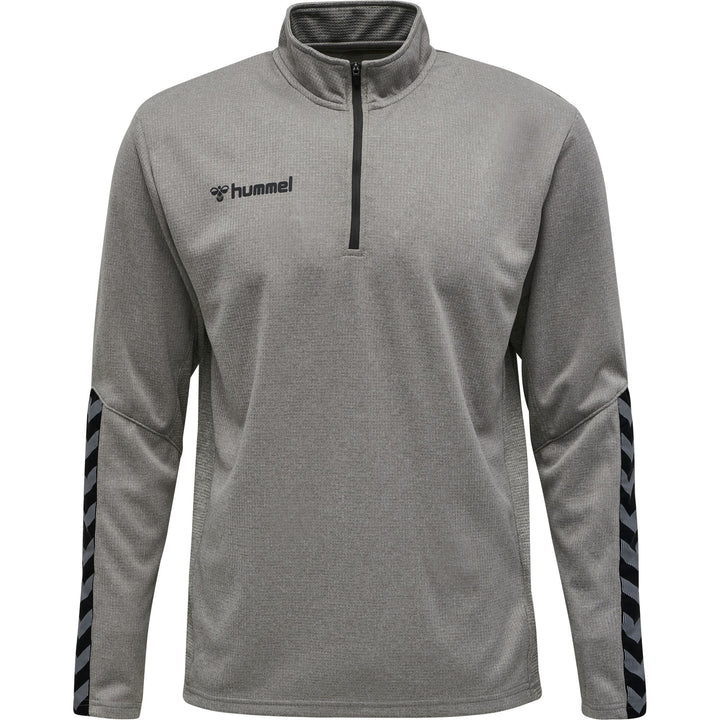 Hummel Hmlauthentic Kids Half Zip Sweatshi - grey melange