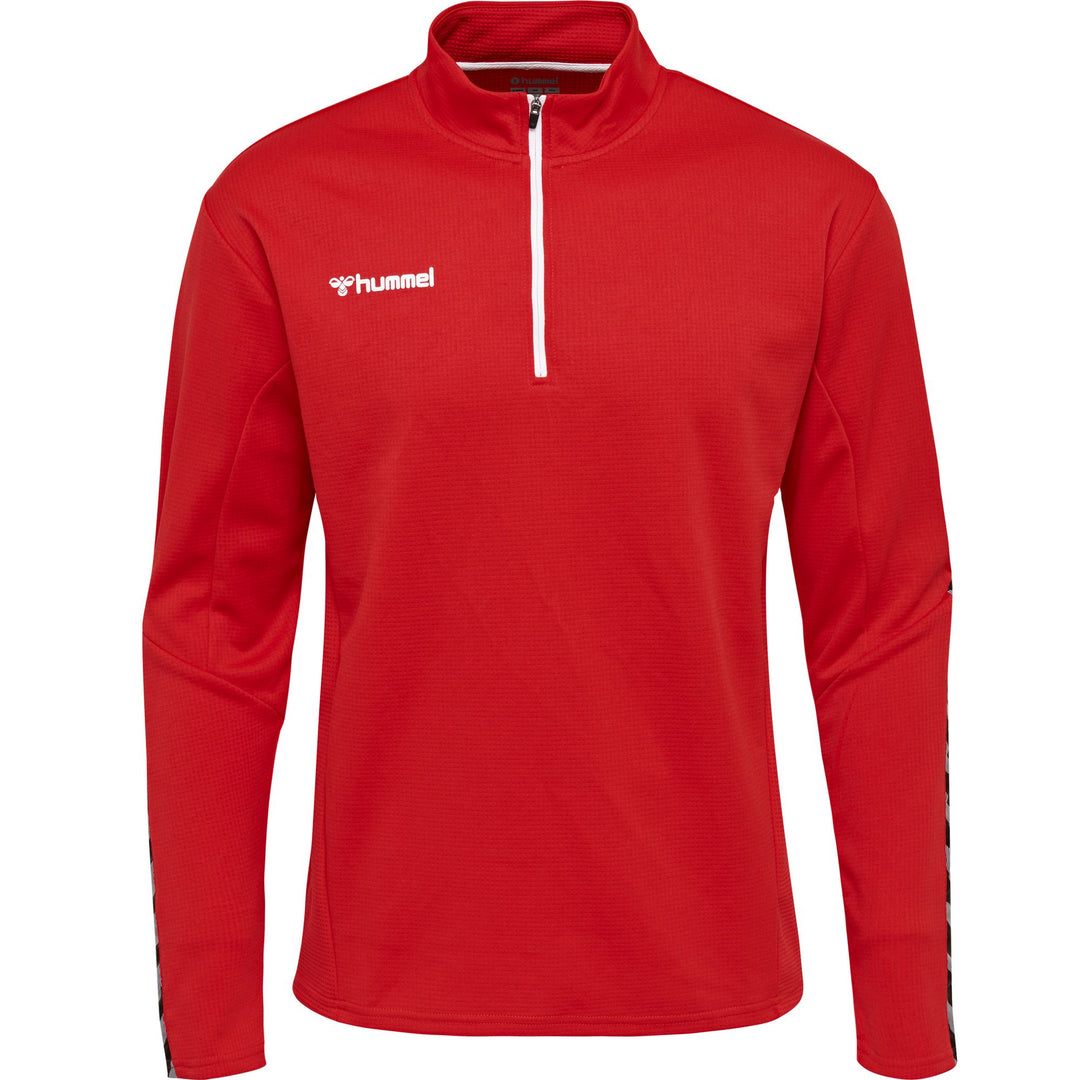 Hummel Hmlauthentic Kids Half Zip Sweatshi - true red