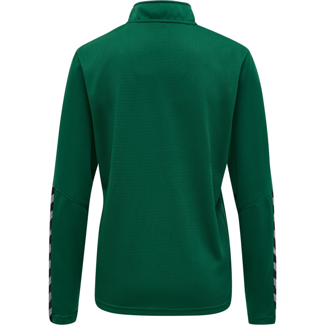 Hummel Hmlauthentic Half Zip Sweatshirt Wo - evergreen