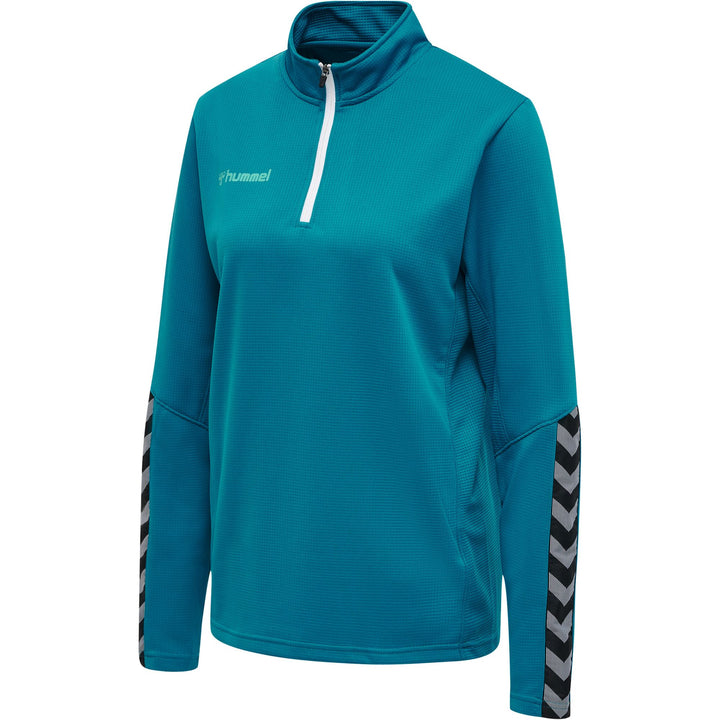 Hummel Hmlauthentic Half Zip Sweatshirt Wo - celestial