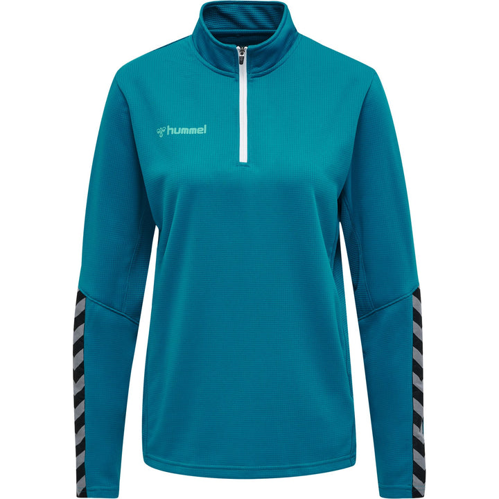 Hummel Hmlauthentic Half Zip Sweatshirt Wo - celestial