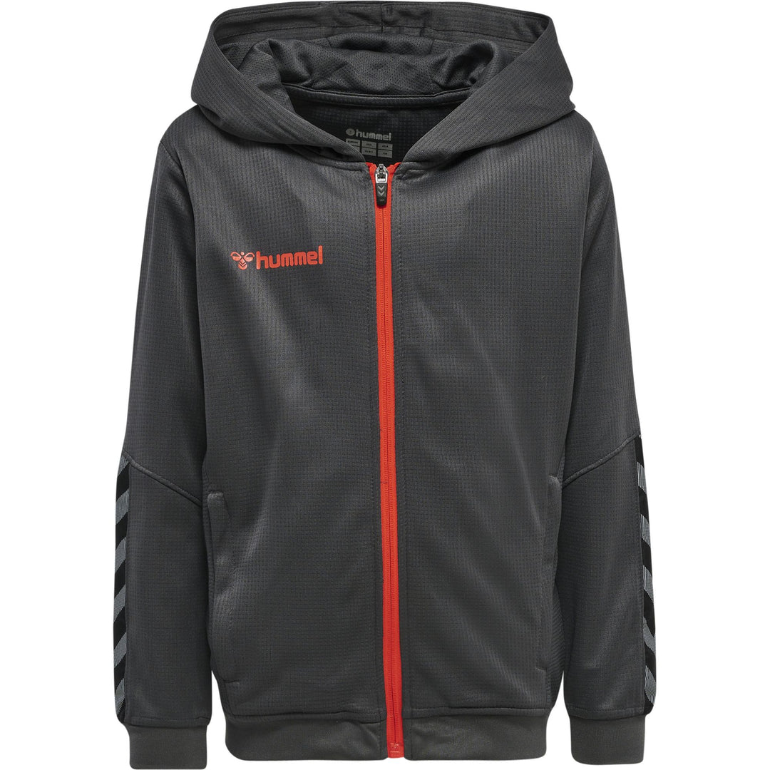 Hummel Hmlauthentic Kids Poly Zip Hoodie - asphalt