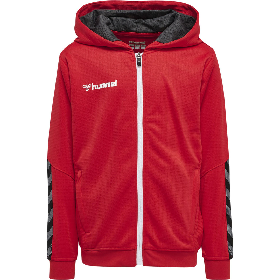 Hummel Hmlauthentic Kids Poly Zip Hoodie - true red