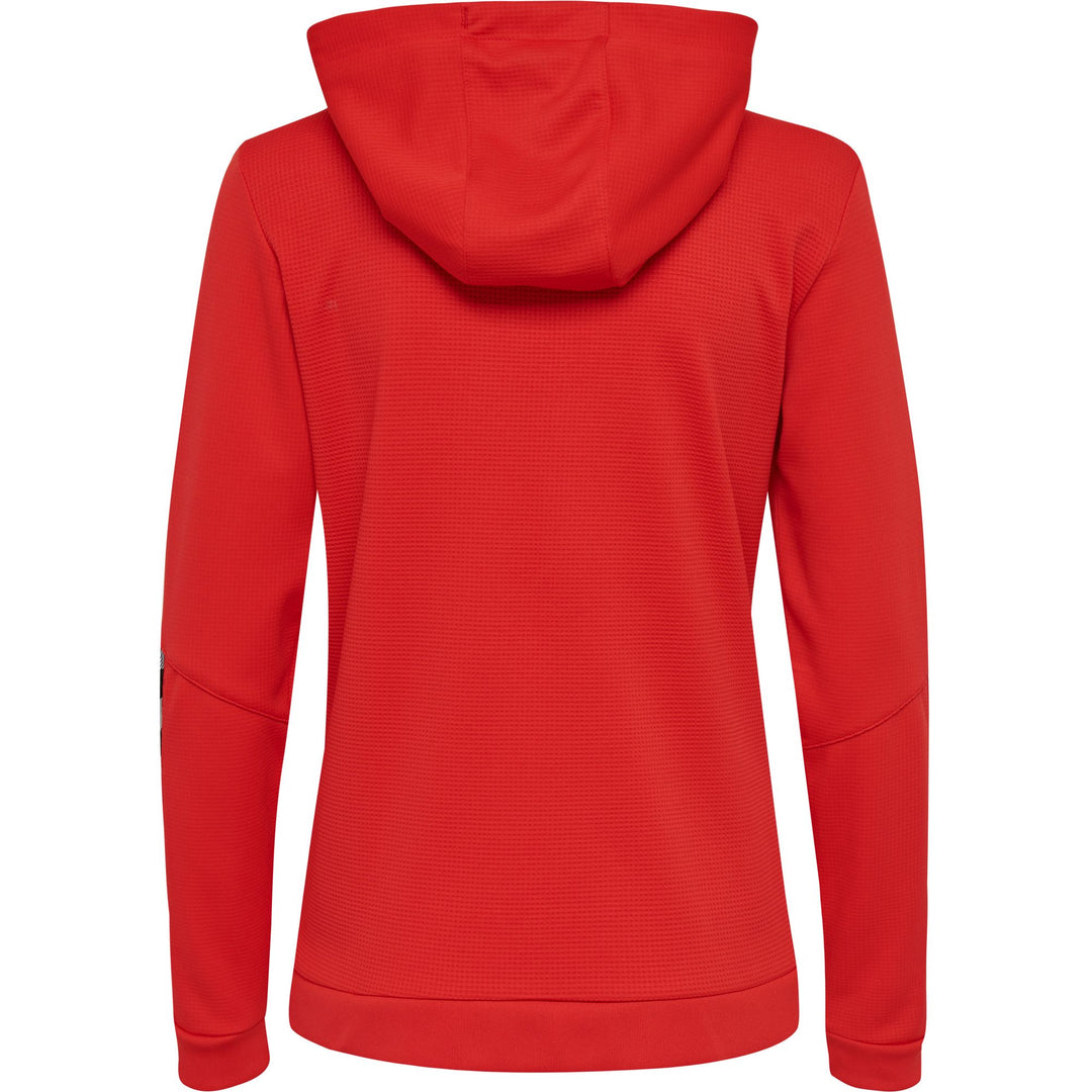 Hummel Hmlauthentic Poly Zip Hoodie Woman - true red