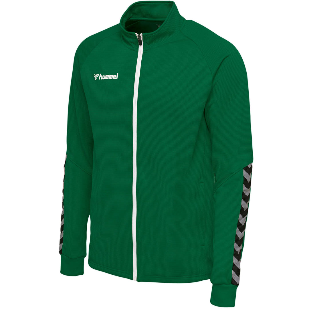 Hummel Hmlauthentic Kids Poly Zip Jacket - evergreen