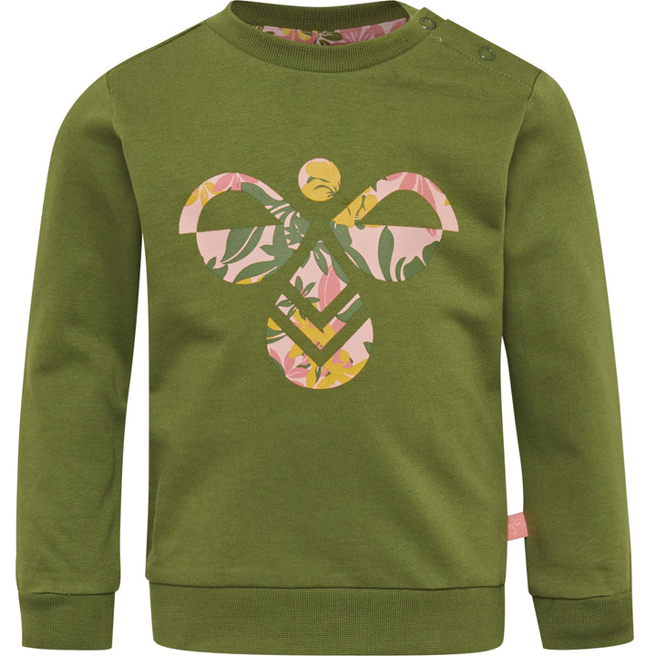 Hummel hmlLIME SWEATSHIRT - PESTO - 74 - pesto