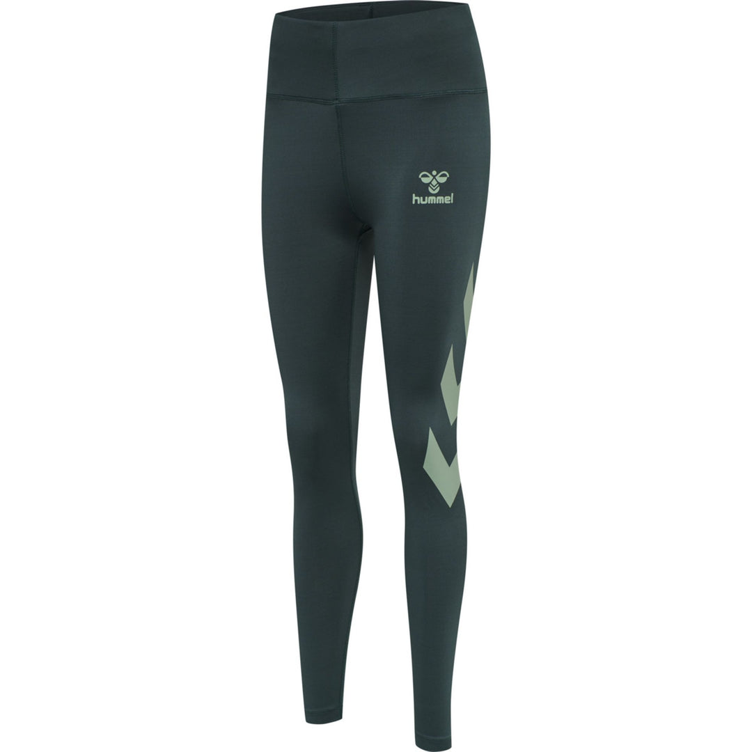 Hummel hmlPARIS HIGH WAIST TIGHTS - DARKEST SPRUCE
