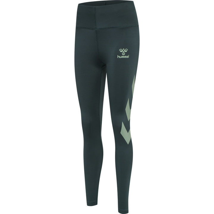 Hummel hmlPARIS HIGH WAIST TIGHTS - DARKEST SPRUCE