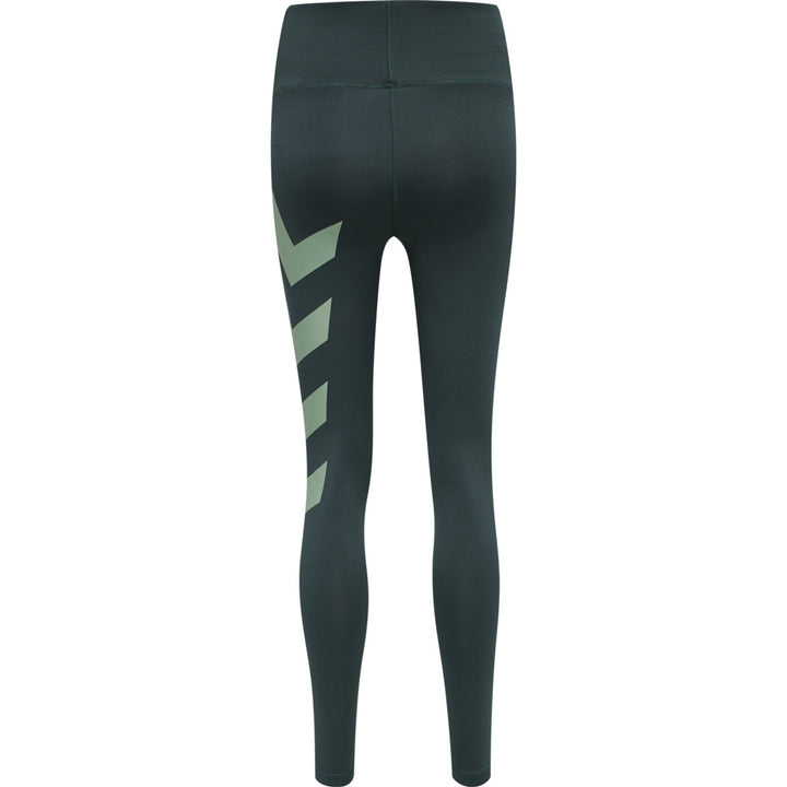 Hummel hmlPARIS HIGH WAIST TIGHTS - DARKEST SPRUCE