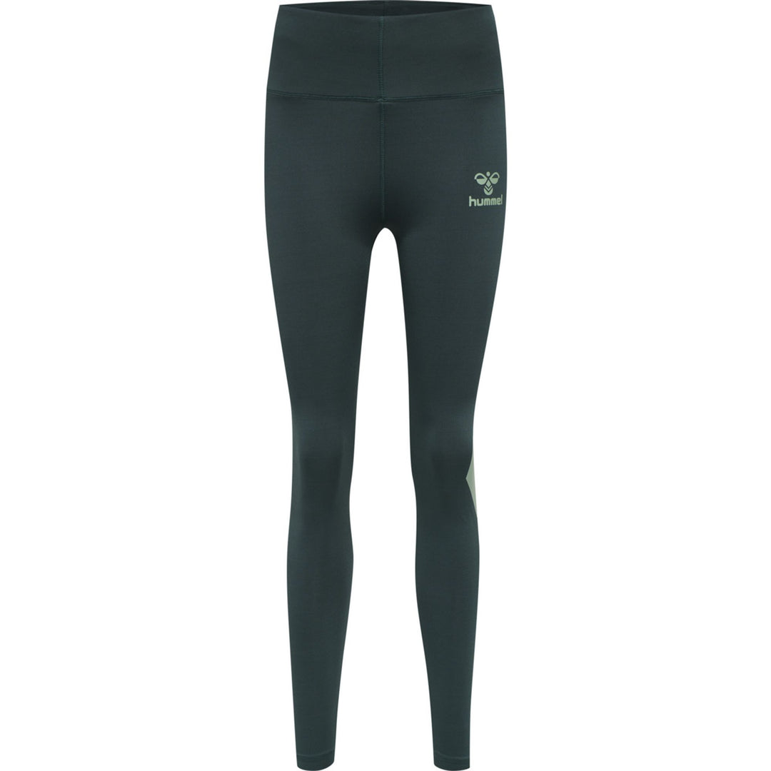 Hummel hmlPARIS HIGH WAIST TIGHTS - DARKEST SPRUCE