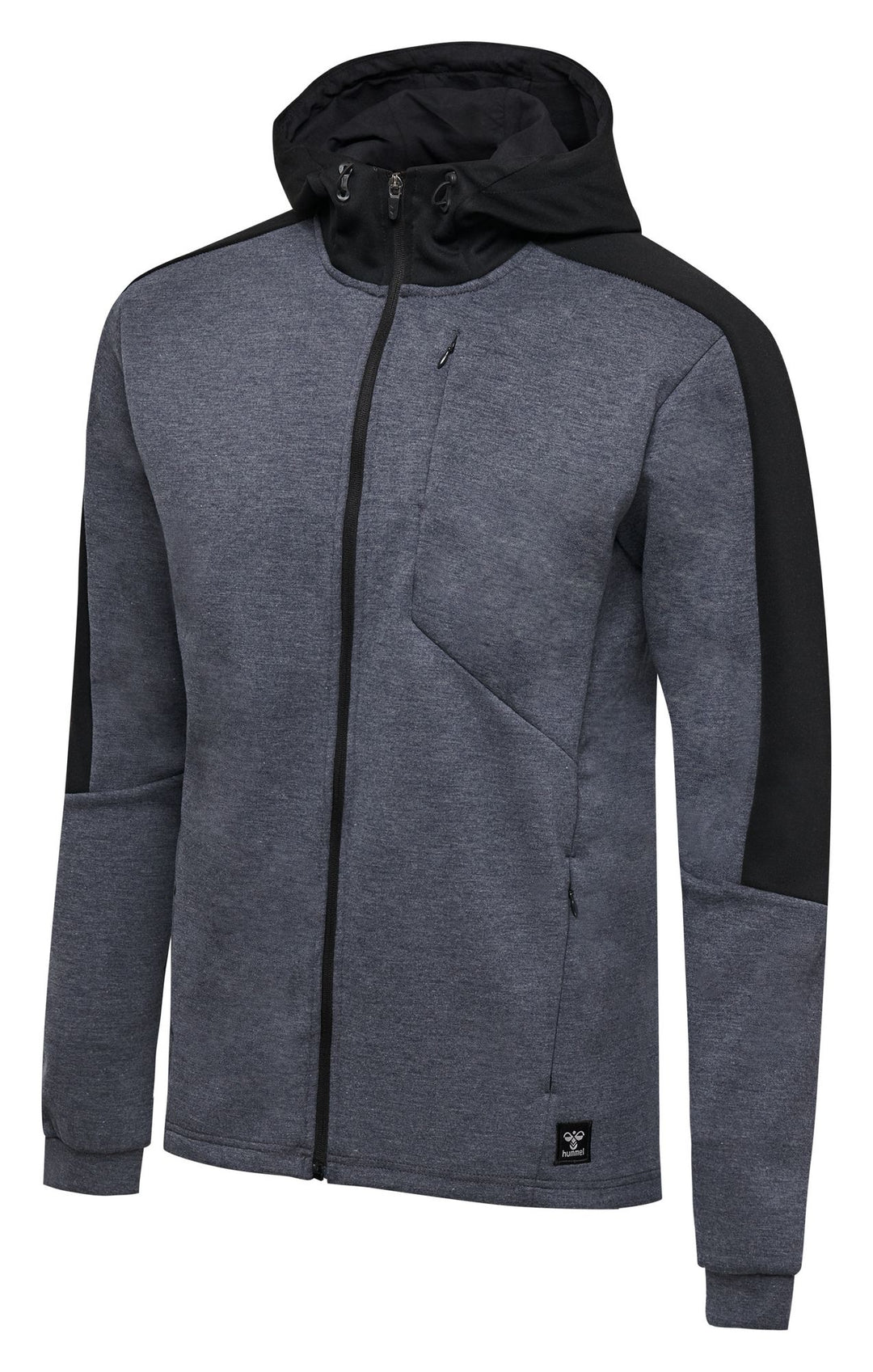Hummel Hmltropper Zip Hoodie - black iris melange