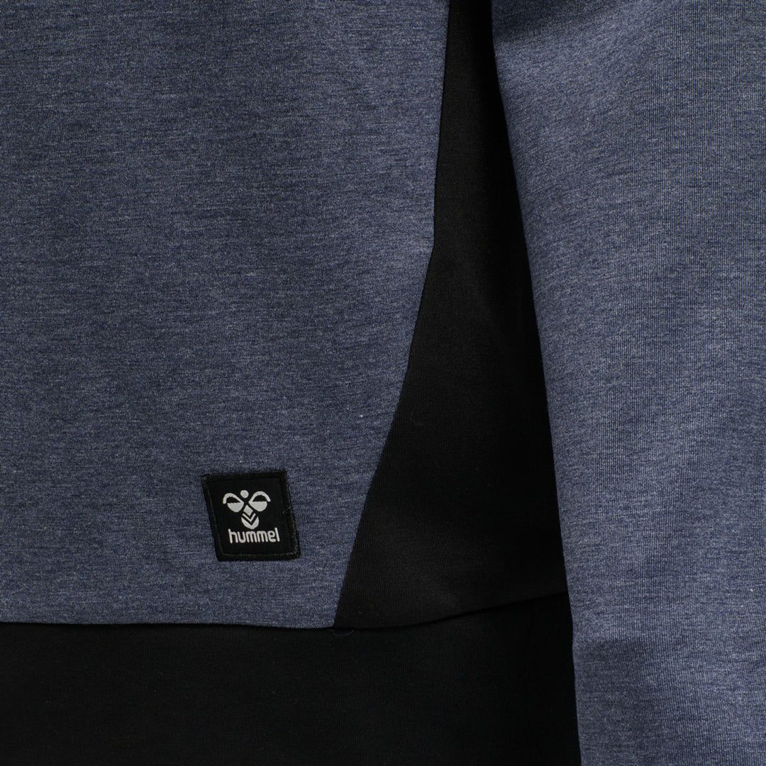 Hummel hmlTROPPER SWEATSHIRT - BLACK IRIS MELANGE