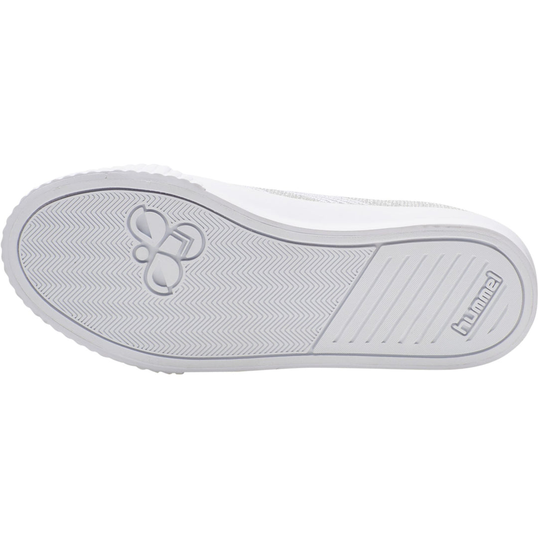 Hummel BASE COURT GLITTER JR  - silver